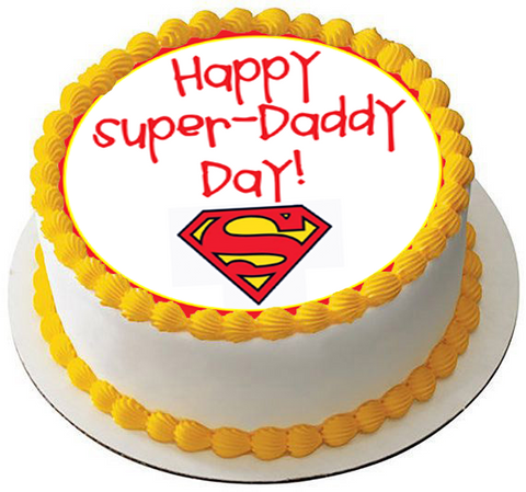 FATHERS DAY DAD DADDY 7.5 PREMIUM Edible ICING Cake Topper CELEBRATION D4