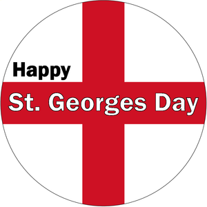 30 ENGLAND PREMIUM 4cm ICING WORLD CUP CAKE TOPPERS ST GEORGES DAY CROSS D2