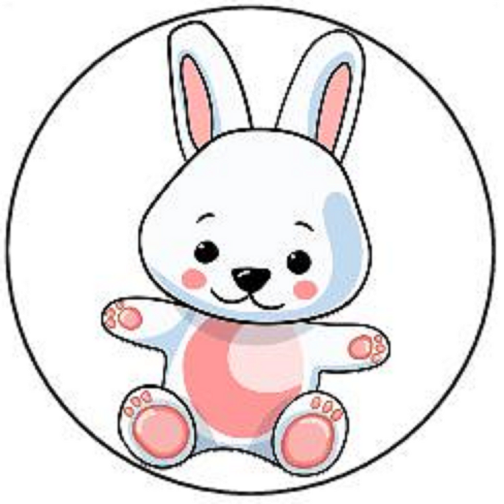 RABBIT 30 x 4cm PREMIUM EDIBLE ICING ROUND CUP CAKE TOPPERS BUNNY CUTE ...