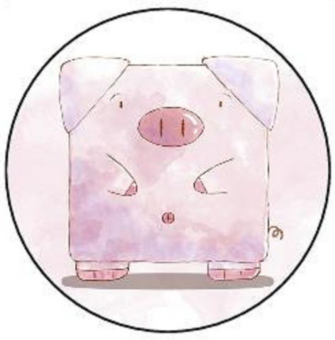 PIG 30 x 4cm PREMIUM EDIBLE RICE PAPER CUP CAKE TOPPERS PINK FARM ANIMAL D4