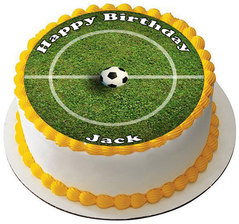 FOOTBALL PITCH 7.5 PREMIUM Edible ICING Cake Topper DECORATION D9