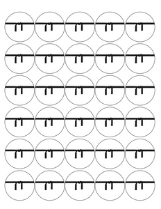 30 KARATE 40mm PREMIUM EDIBLE 4CM MARTIAL ART BLACK BELT CUPCAKE CAKE TOPPERS D1