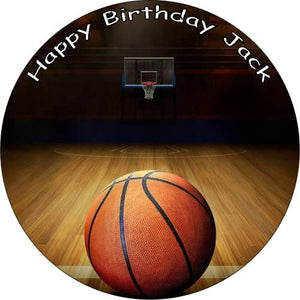 BASKETBALL NET 7.5 PREMIUM Edible ICING Cake Topper SPORT DECORATION D2