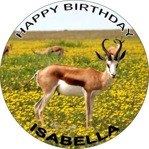 ANTELOPE 7.5 PREMIUM Edible ICING Cake Topper SOUTH AFRICAN D1