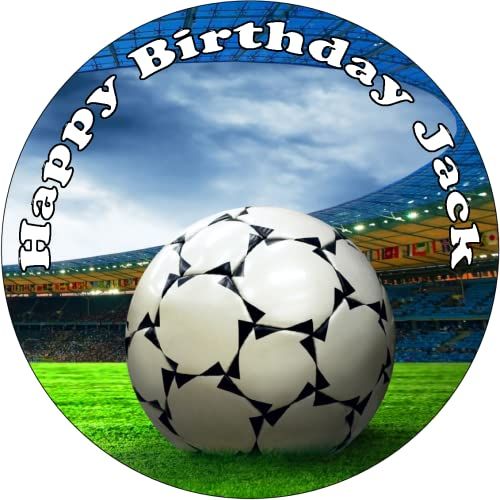 FOOTBALL PITCH 7.5 PREMIUM Edible RICE WAFER Cake Topper DECORATION D10