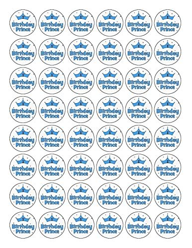 48x 1st BIRTHDAY PREMIUM ROUND EDIBLE ICING CUPCAKE FAIRY DECOR CAKE TOPPERS D10