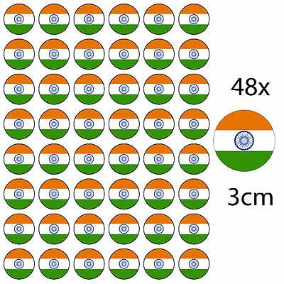 48 PREMIUM 30mm INDIA EDIBLE FAIRY CUP CAKE TOPPERS INDIAN D1